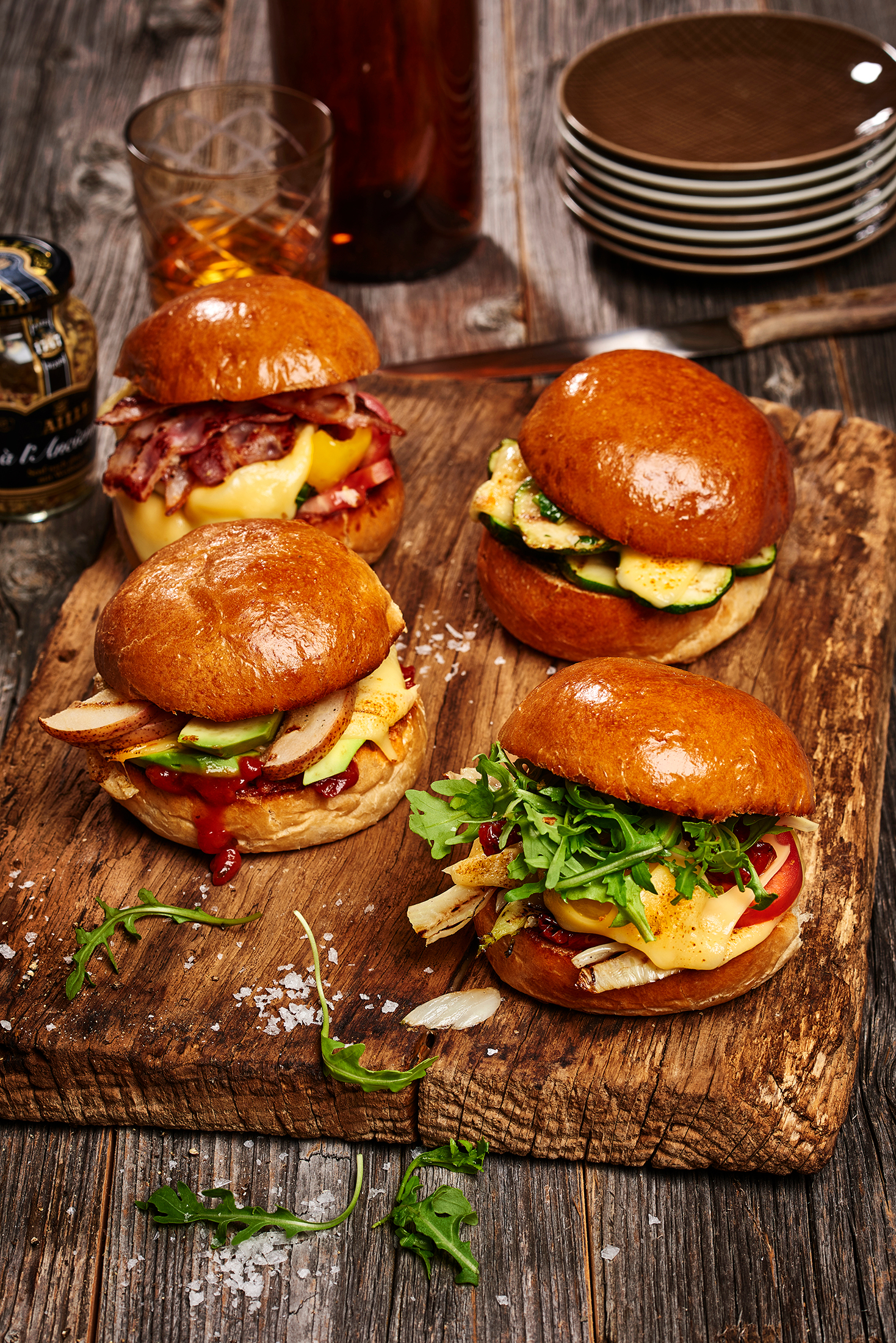 Quatuor de hamburgers