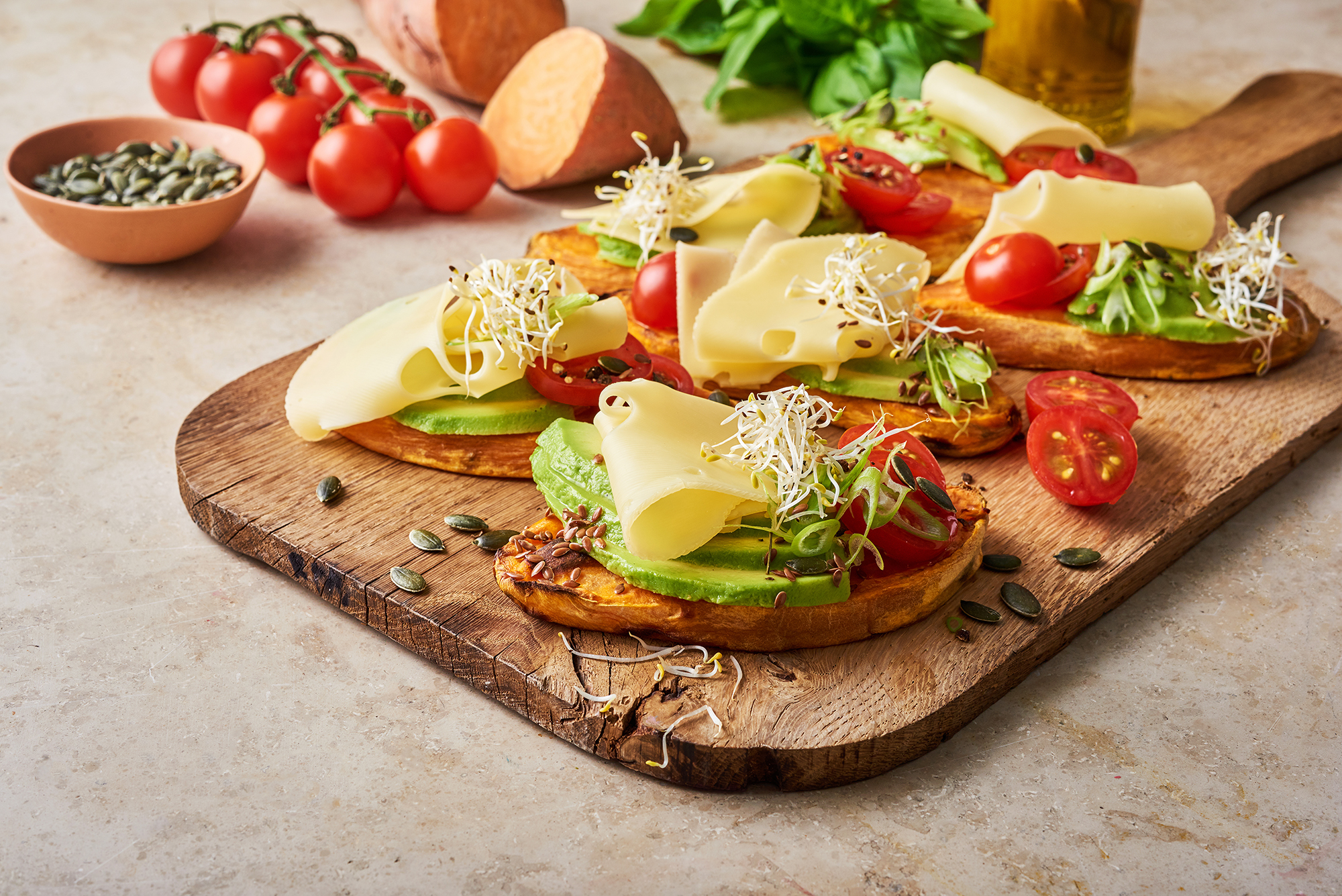 Toast di patate dolce