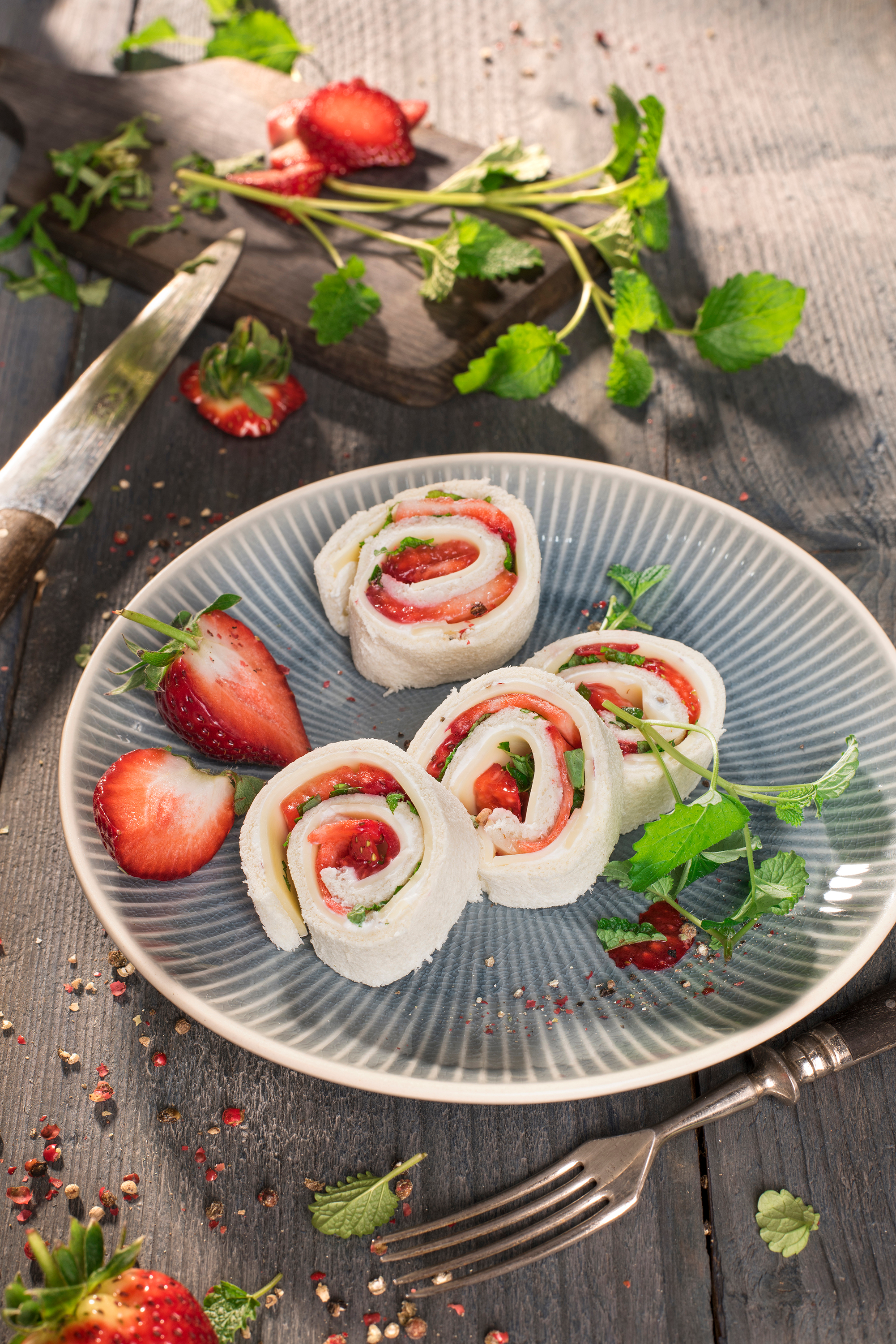 Rouleaux au fromage relevés