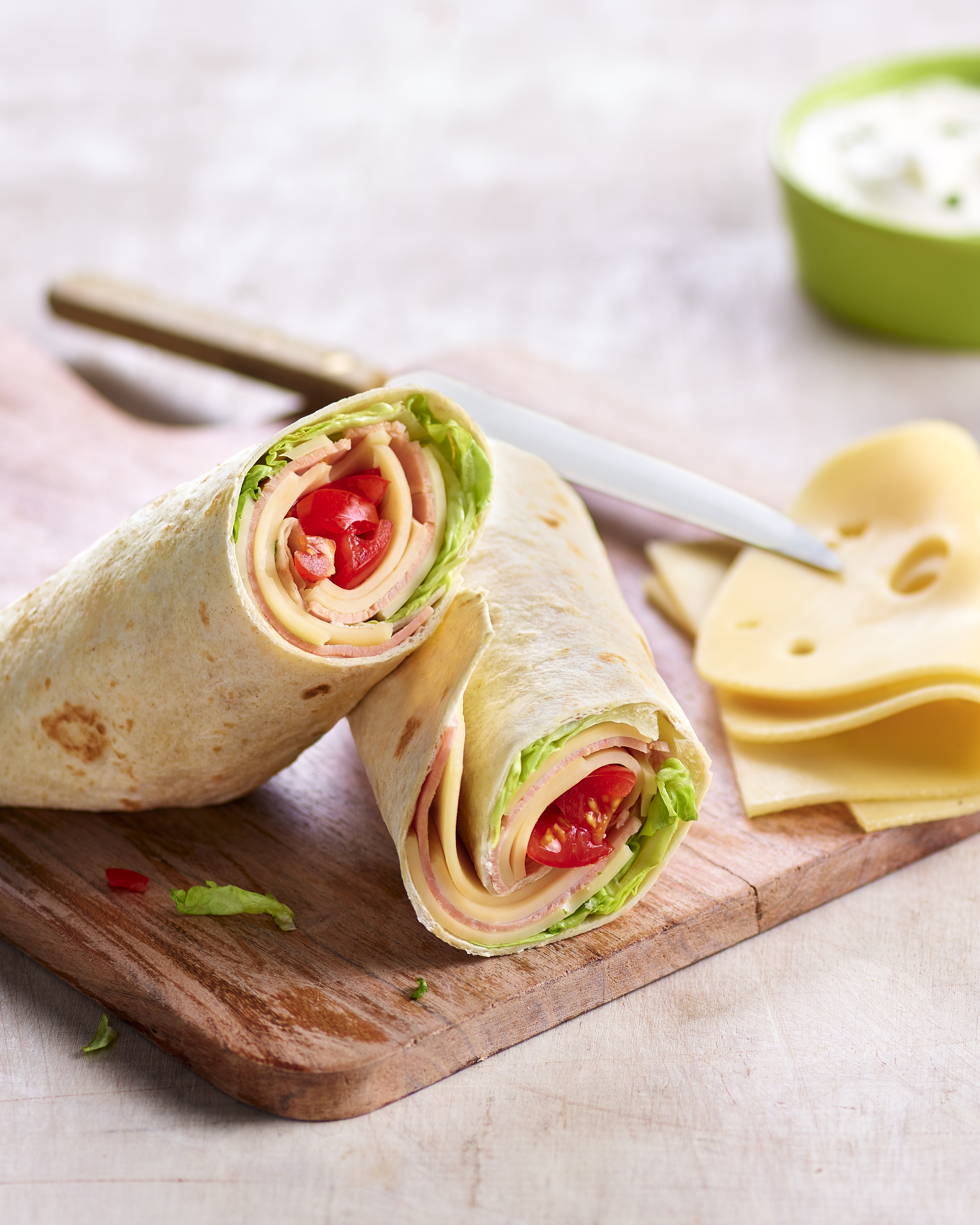 Wrap au jambon