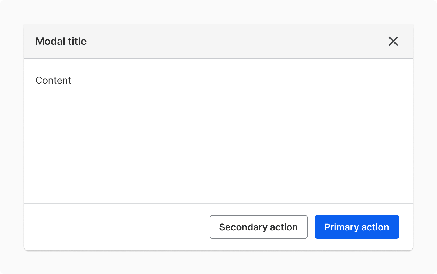 Transactional Modal