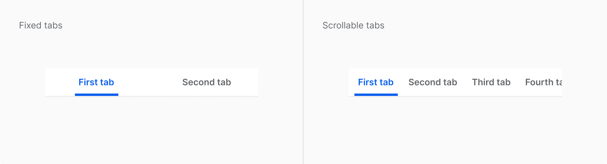Scrollable Tabs