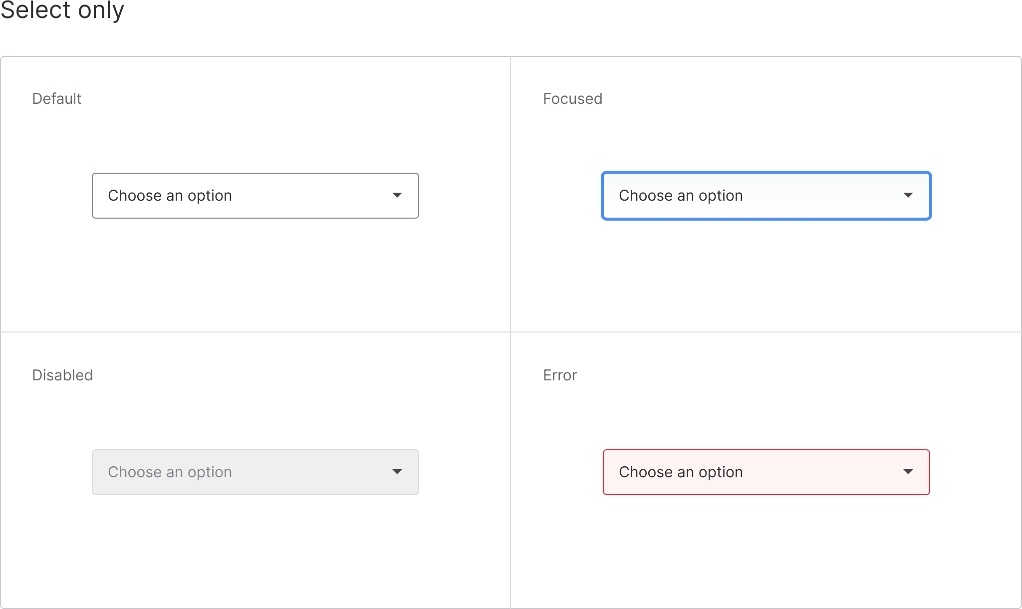 Select States
