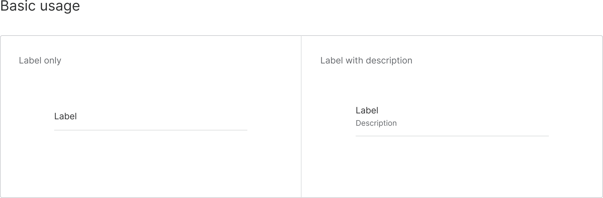 list-basic usage