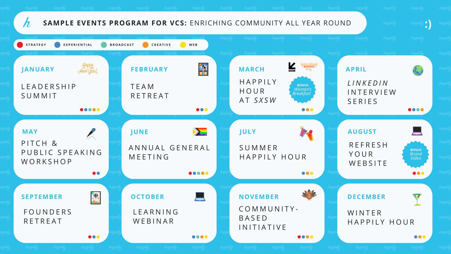 Happily Events Events Program VC Community