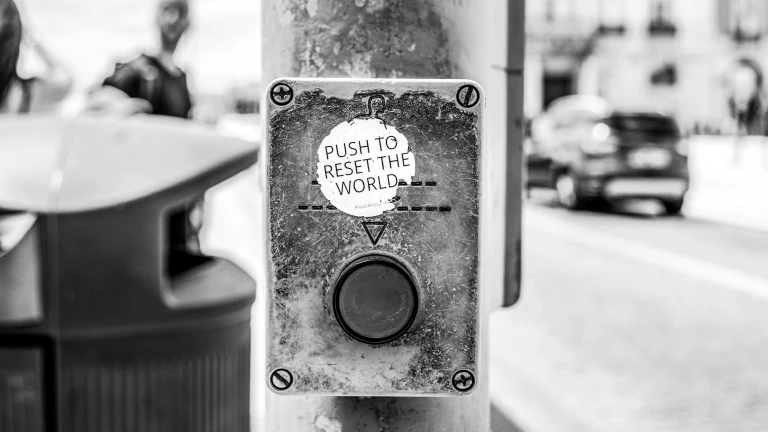 Push to reset the world By jose-antonio-gallego-vázquez