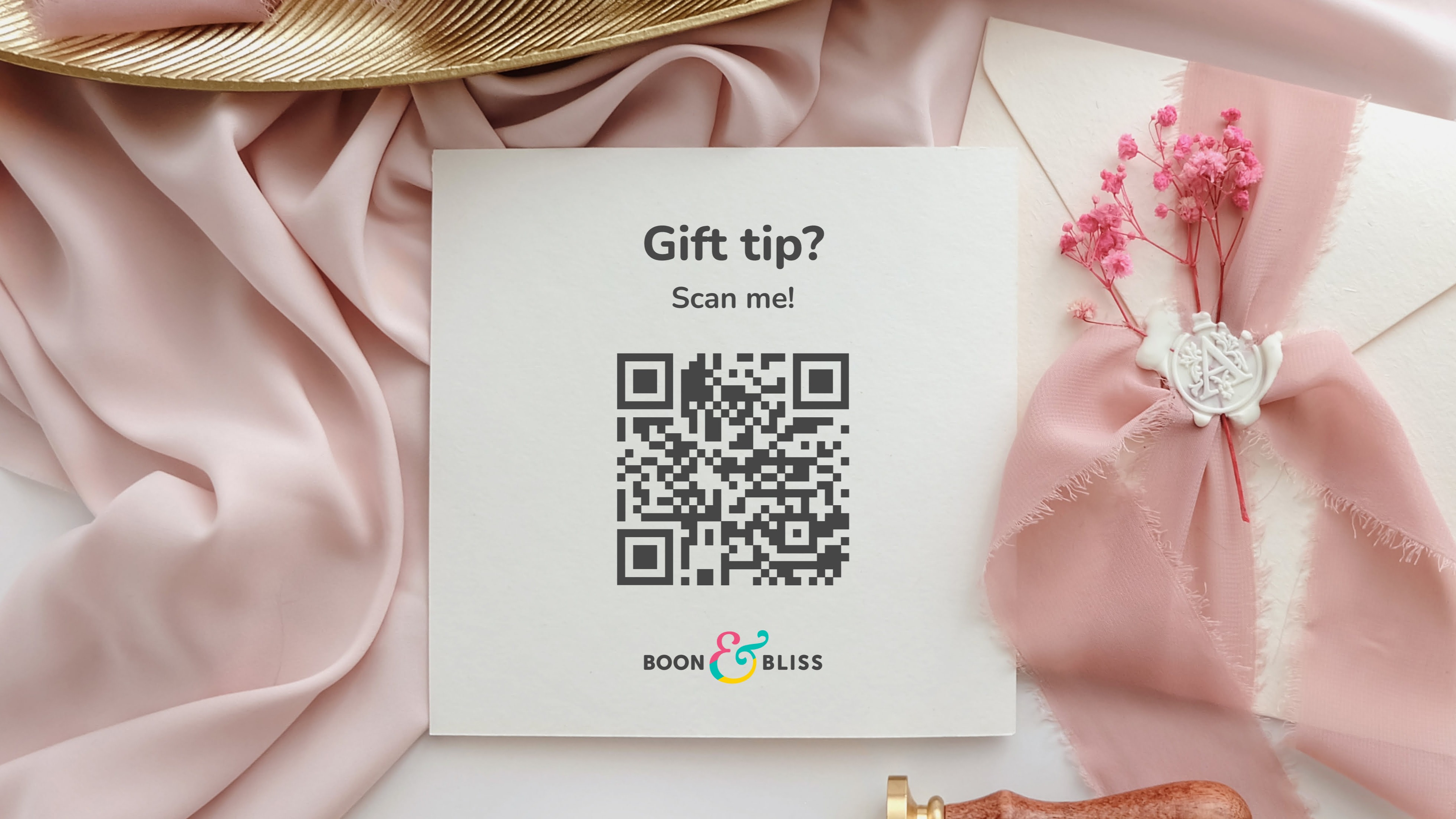 Boon and Bliss invitation QR code