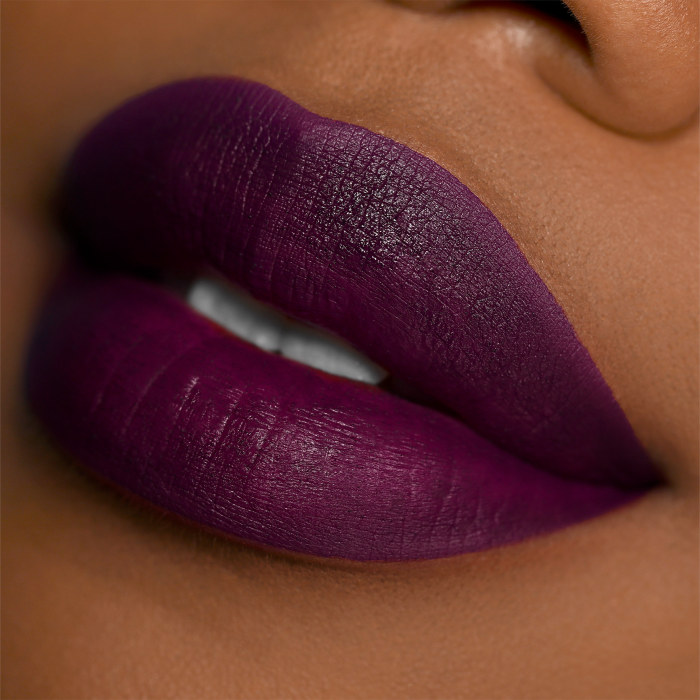 mac dark purple lipstick