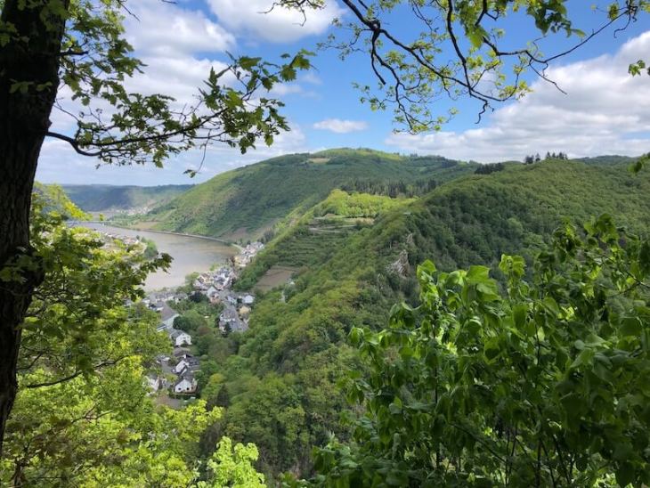 green hills and the river Mosel