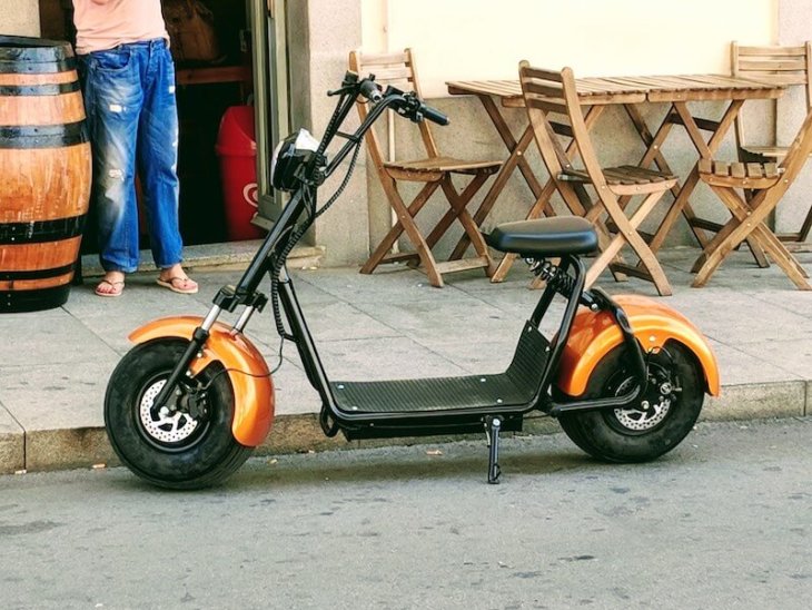 Electric scooter in Porto