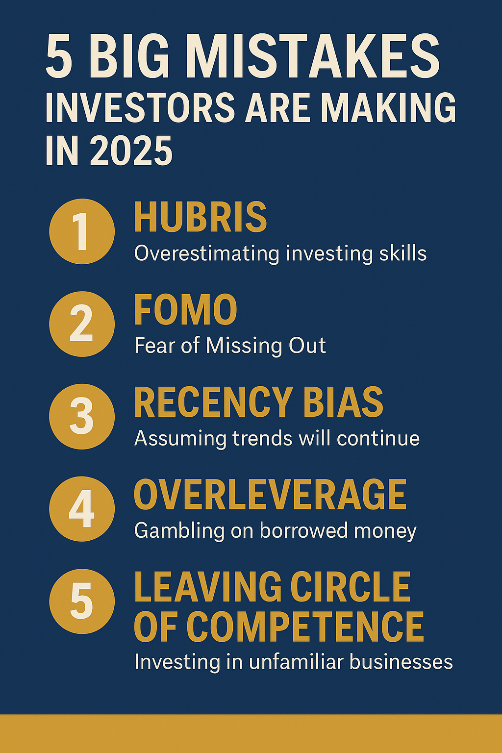 Image representing the 5 mistakes investors are making