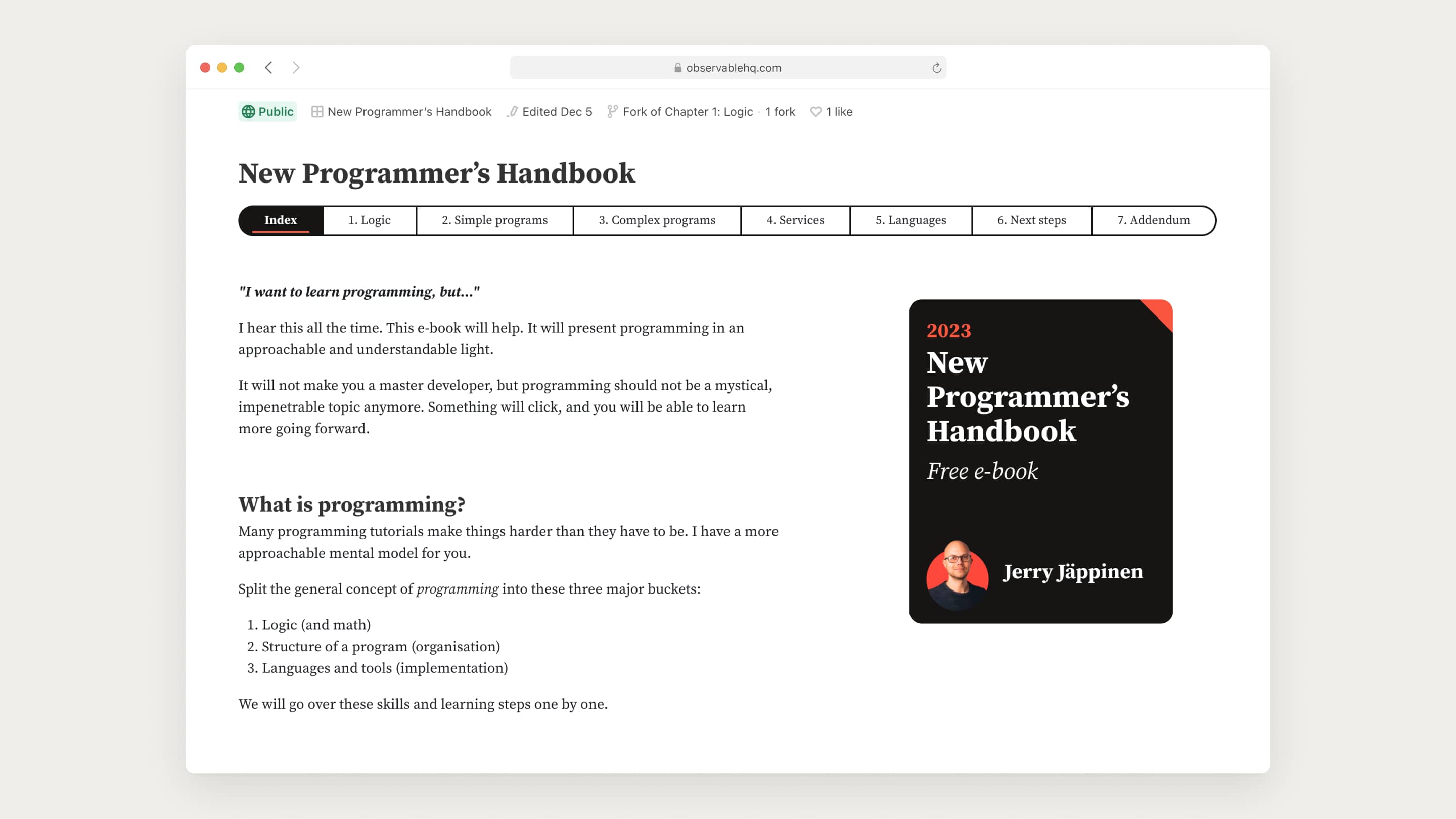 New Programmer’s Handbook slide 1