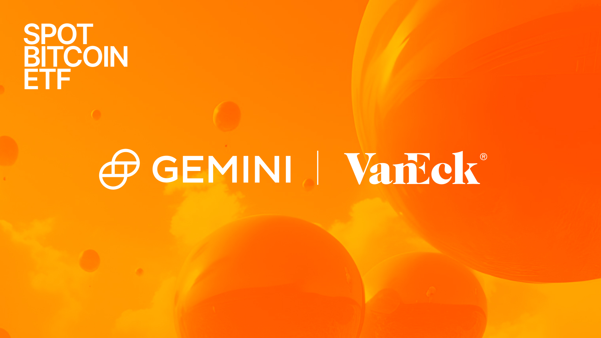 Gemini Named As Custodian On VanEck’s Newly Launched Spot Bitcoin ETF ...