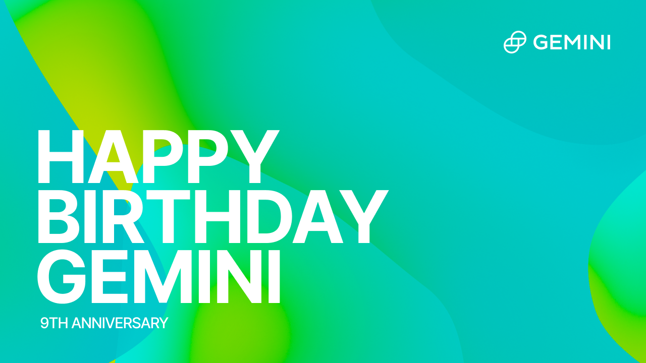 Gemini 9th birthday - Blog