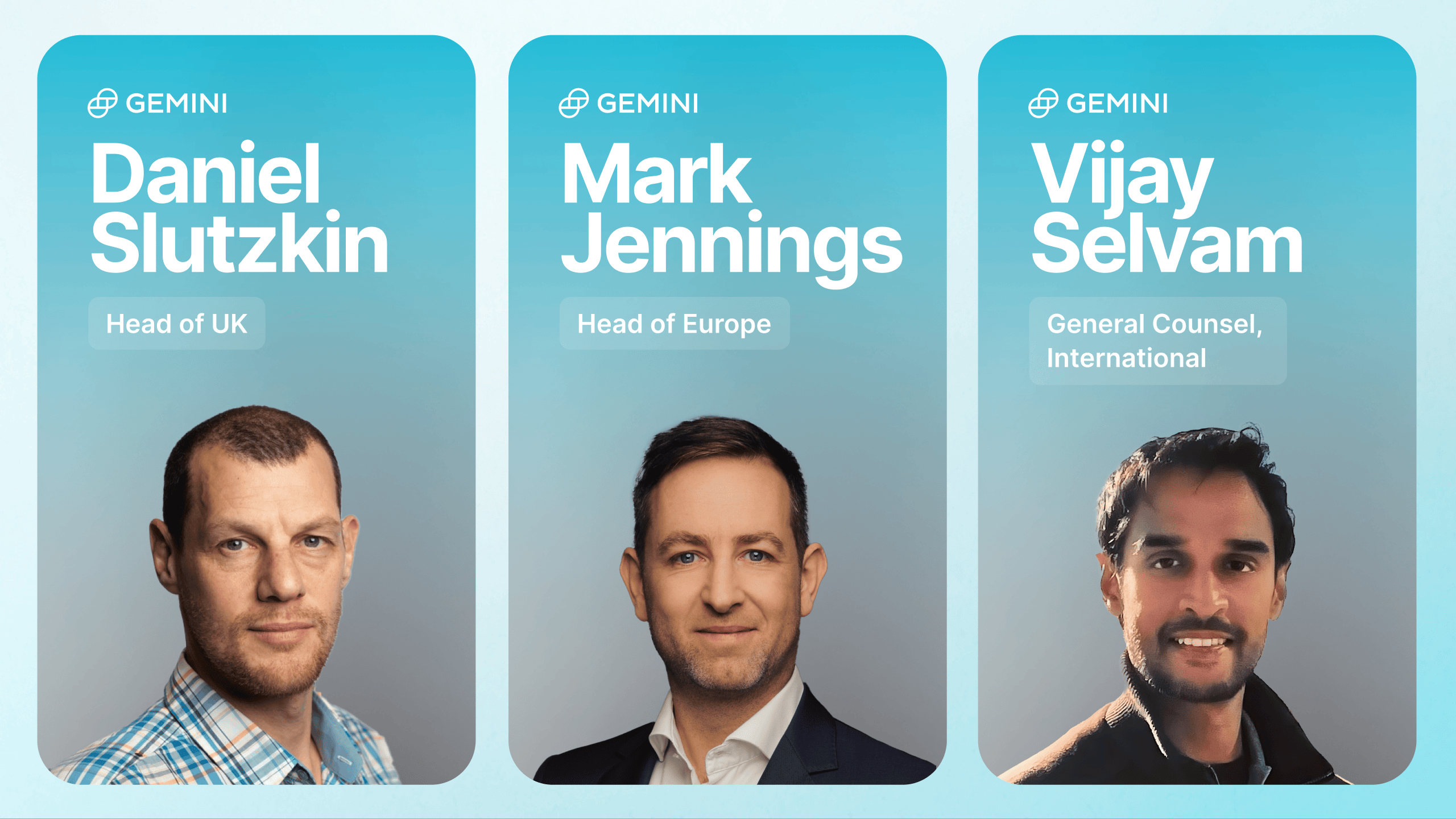 Gemini Accelerates European Expansion with New Leadership Team