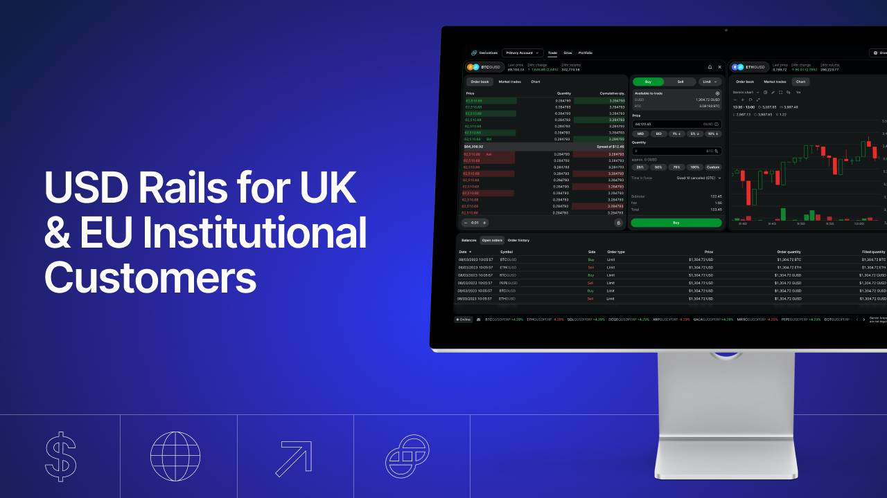 USD Rails Launching for UK and EU Institutions