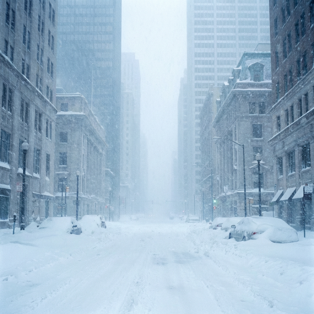 Snow in New York City this month?