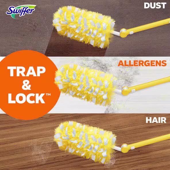 Trap and lock: Dust, allergens, hair