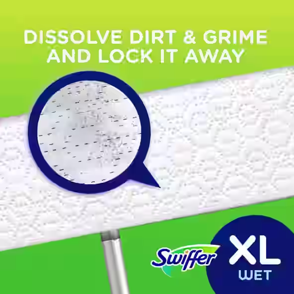 Swiffer® Sweeper™ X Large Wet Mopping Pad Open Window Fresh Scent - Dissolve Dirt & Grime And Lock It Away