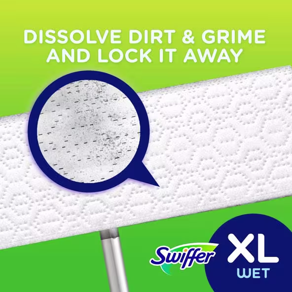 Swiffer® Sweeper™ X Large Wet Mopping Pad Open Window Fresh Scent - Dissolve Dirt & Grime And Lock It Away