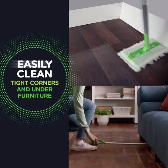 Swiffer® Sweeper™ Heavy Duty Multi-Surface Dry Cloth Refills for Floor Sweeping and Cleaning - Easily Clean Tight Corners And Under Furniture
