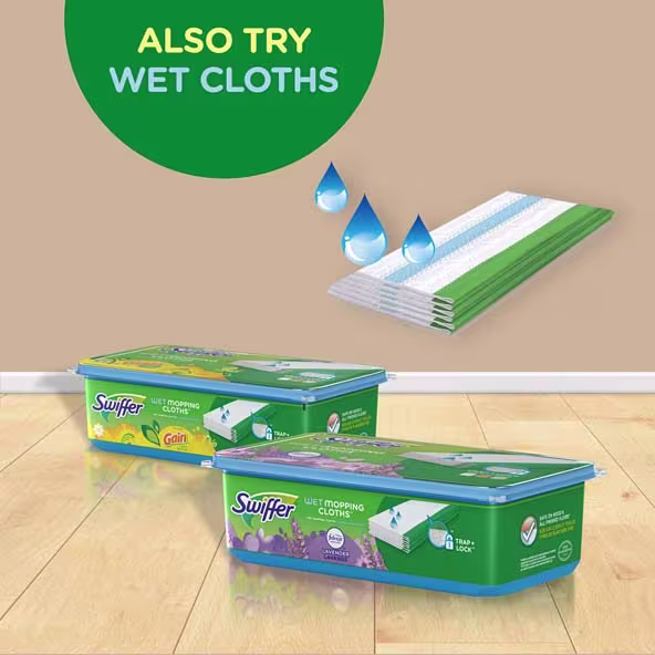Swiffer® Sweeper™ Dry Sweeping Pad, Multi Surface Refills for Dusters Floor Mop, with Febreze Lavender - Also Try Wet Cloths