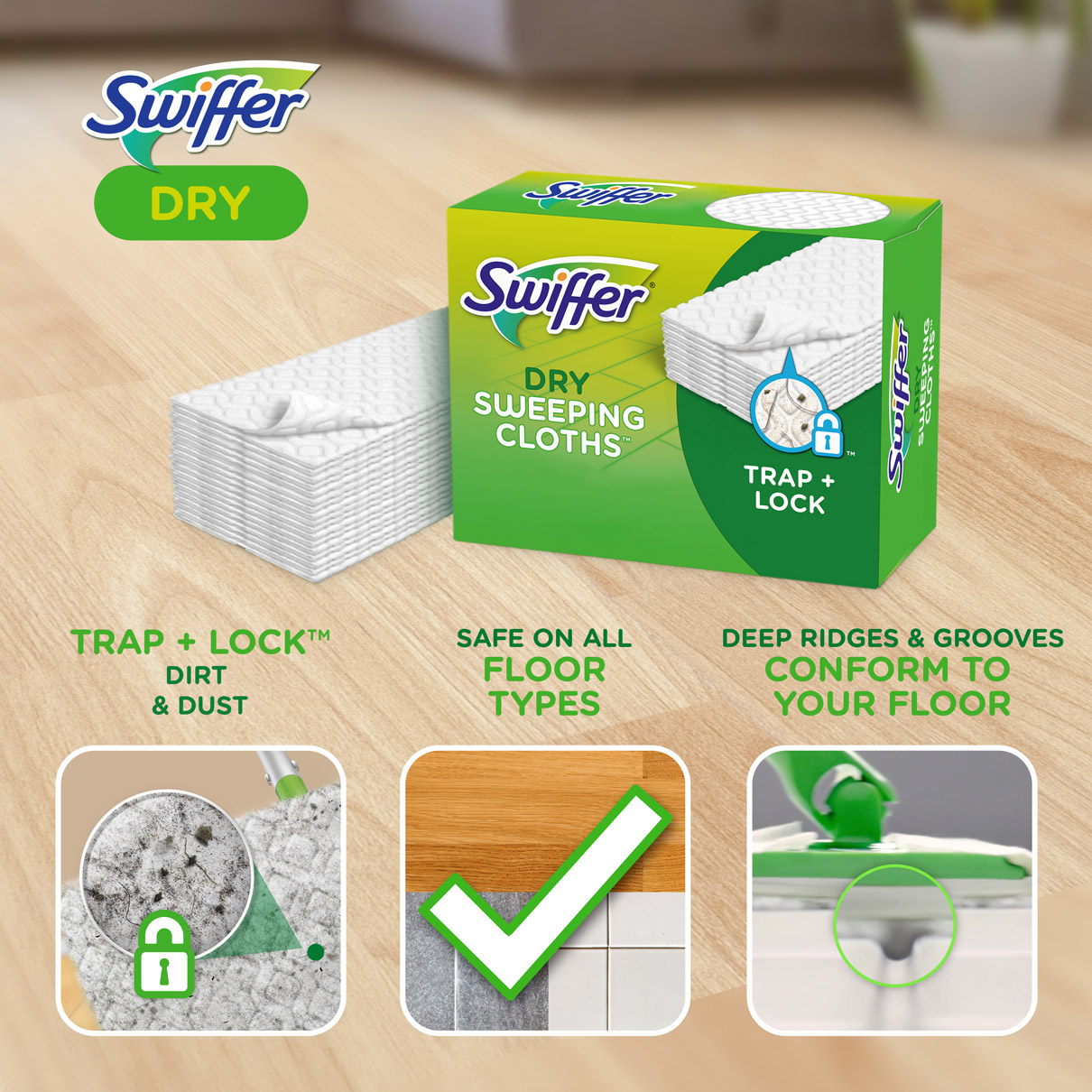 Swiffer® Sweeper™ Pet 2-in-1, Dry and Wet Multi-Surface Floor Sweeping and  Mopping Starter Kit