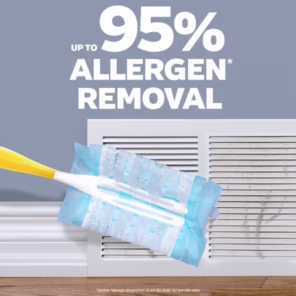 Up to 95% allergens removal.