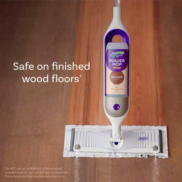 Swiffer® PowerMop Wood Mopping Pad Refills - Safe on finished wood floors