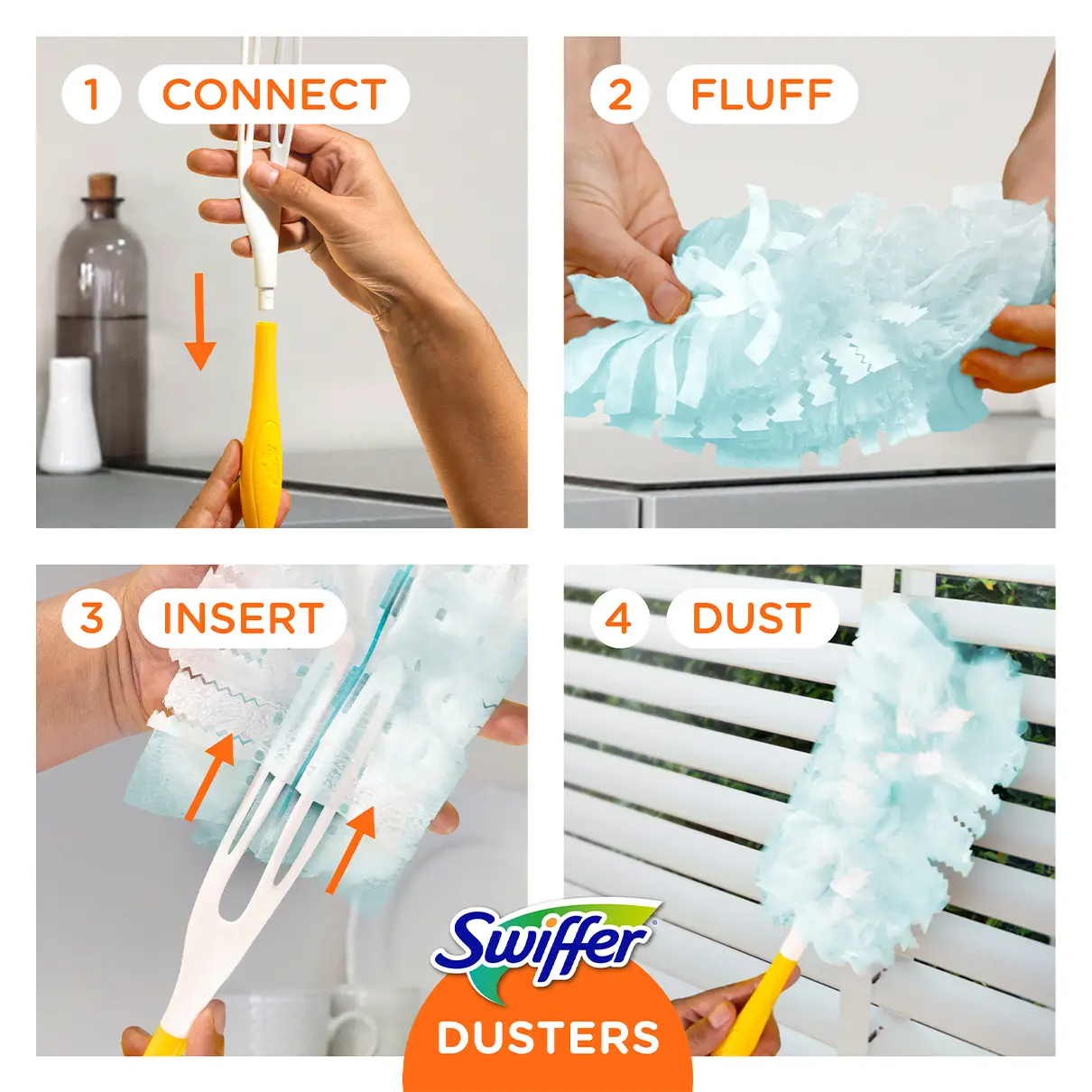 Recharge Swiffer Duster x10 - Nettoyeur tout-usage