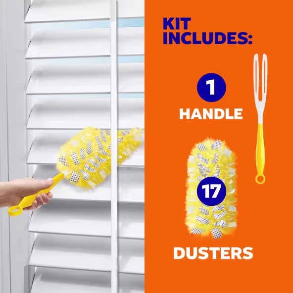 Kit includes: 1 handle and 17 dusters
