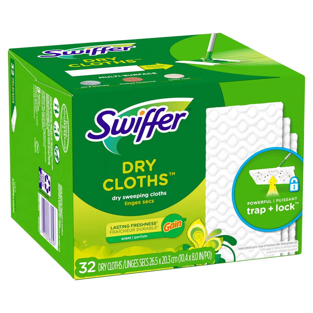 Swiffer Sweeper Dry + Wet Multi Sweeping Kit (1 Sweeper, 7 Dry Cloths, 3  Wet Cloths)
