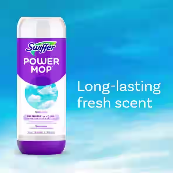 Swiffer® PowerMop Floor Cleaning Solution with Fresh Scent - Long-lasting fresh scent