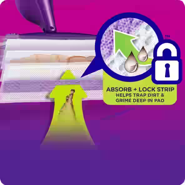 Swiffer® WetJet™ Pad Refill - Absorb + Lock Strips