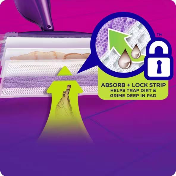 Swiffer® WetJet™ Pad Refill - Absorb + Lock Strips