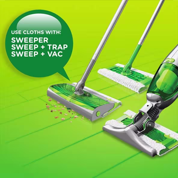 Swiffer® Sweeper™ Dry Sweeping Pad, Multi Surface Refills for Dusters Floor Mop, with Febreze Lavender - Use Cloths With Sweeper, Sweep + Trap, Sweep + Vac