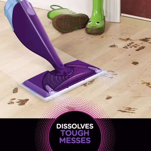 Swiffer® WetJet™ Mop Starter Kit -Dissolves Tough Messes