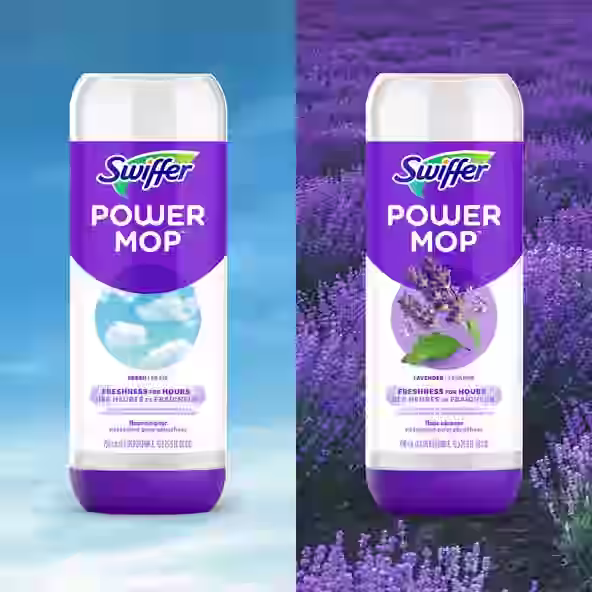 Swiffer® PowerMop Floor Cleaning Solution with Fresh Scent - PowerMop Fresh vs Lavender