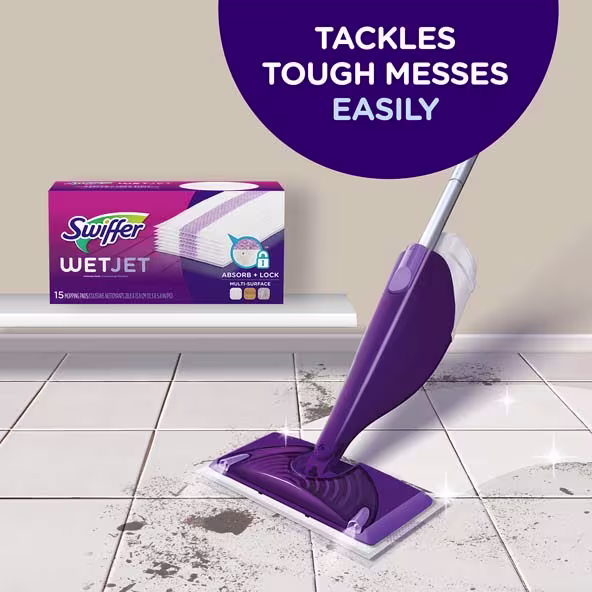 Swiffer® WetJet™ Multi-Surface Cleaner Solution Refill - Gain Original Scent - Tackles Tough Messes Easily