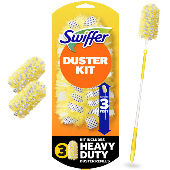 Swiffer® Dusters™ Heavy Duty 3 ft Extendable Handle Starter Kit 3 ct