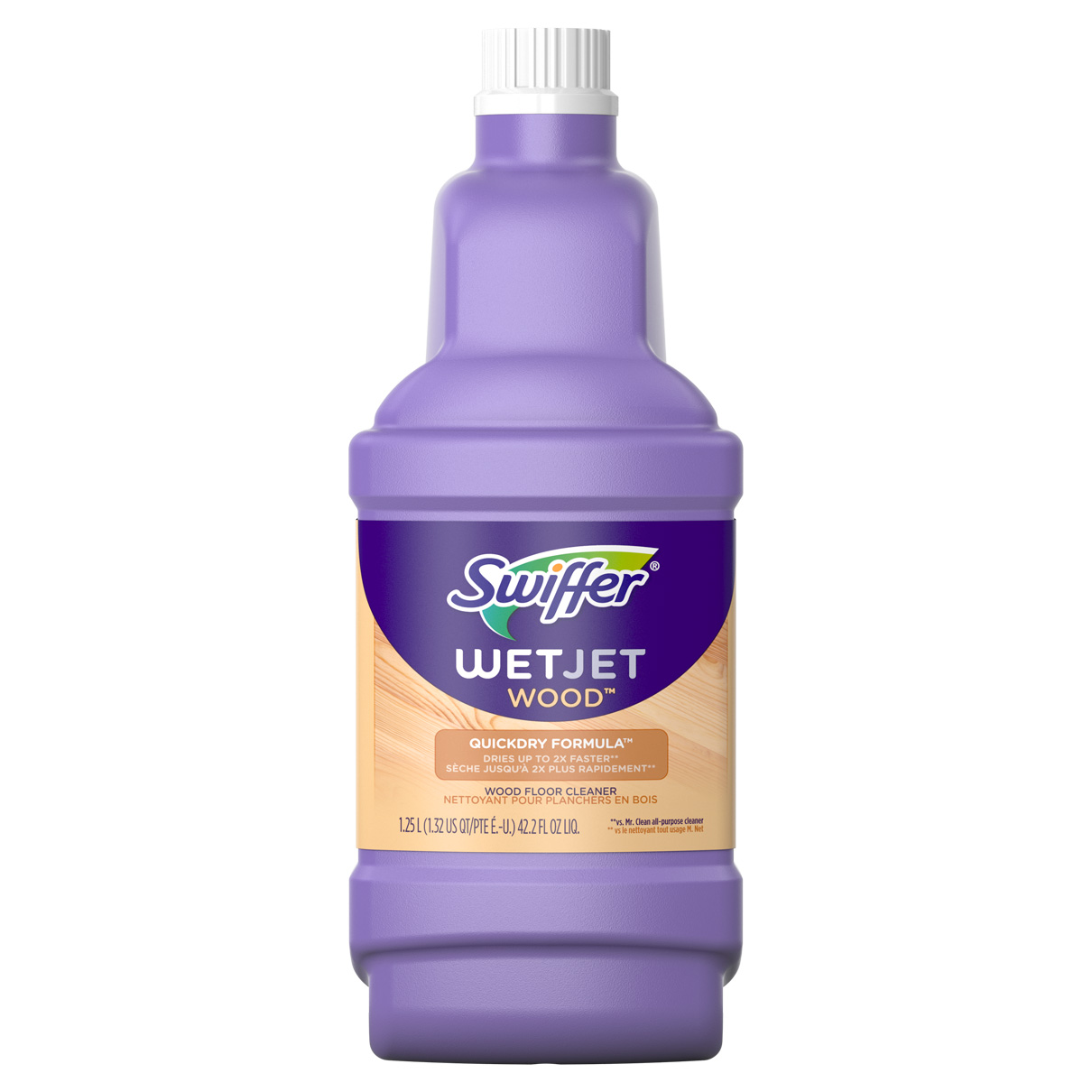 Swiffer WetJet Quickdry Formula Wood Floor Cleaner, 42.2 fl oz