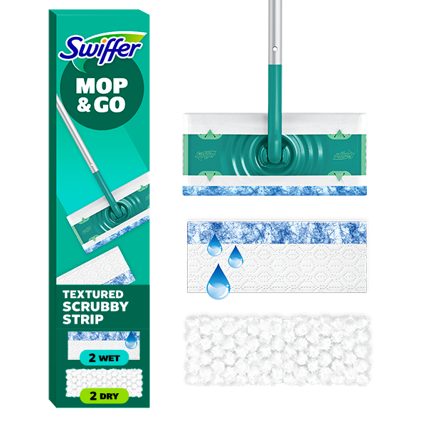 Swiffer® Mop & Go, 2-in-1 Floor Mopping and Sweeping Kit