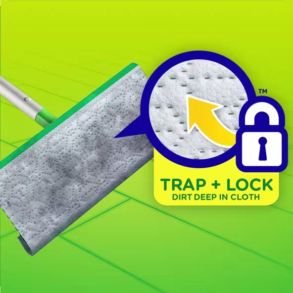 Swiffer® Sweeper™ Wet Mopping Pad Refills Gain Original Scent - Trap+Lock Dirt Deep In Cloth