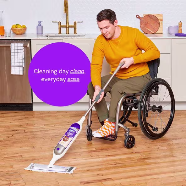 Swiffer® PowerMop Wood Mop Kit for Floor Cleaning, Lemon Scent - Cleaning day clean, everyday ease