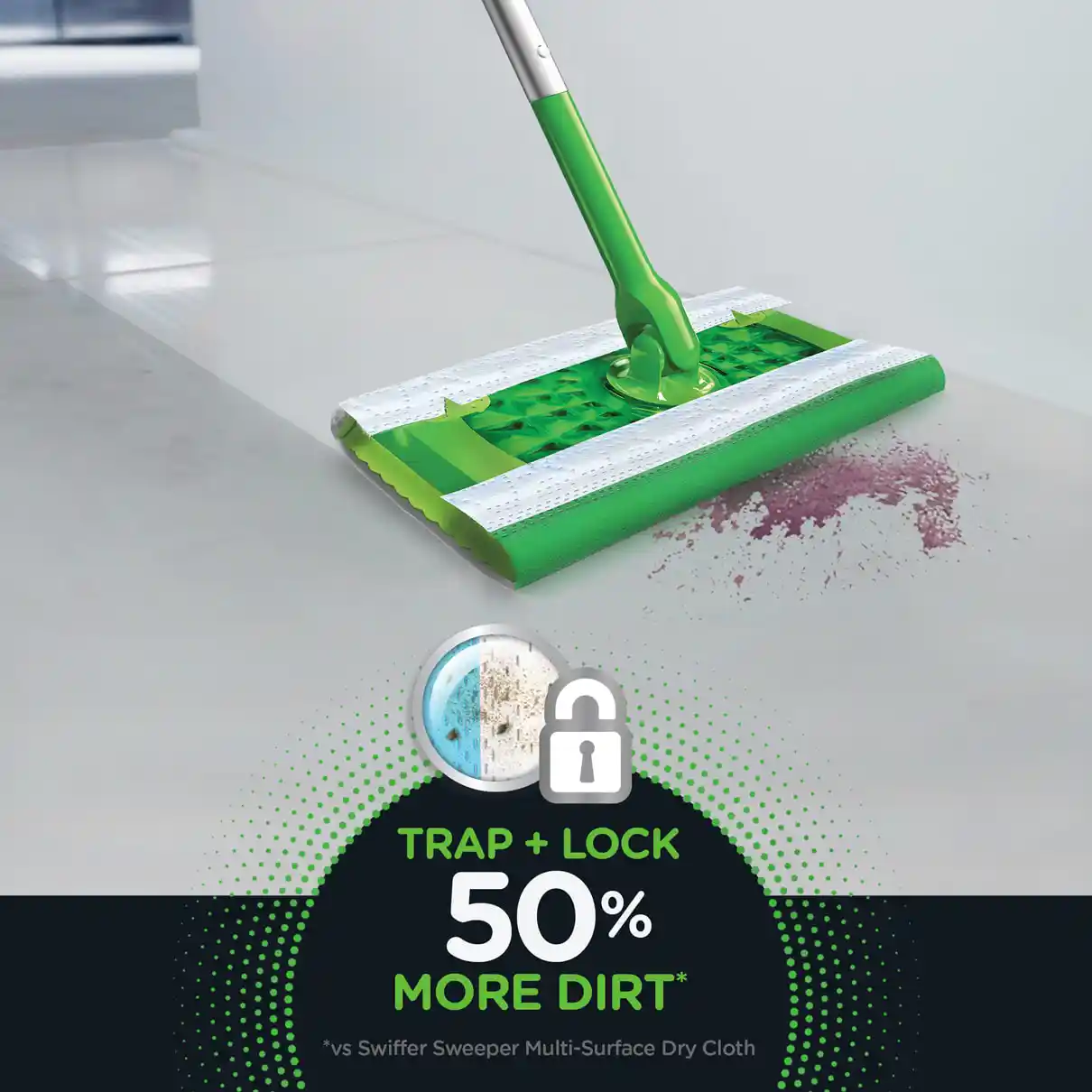 Swiffer® Sweeper™ Heavy Duty Multi-Surface Wet Cloth Refills for Floor  Mopping and Cleaning, Gain scent
