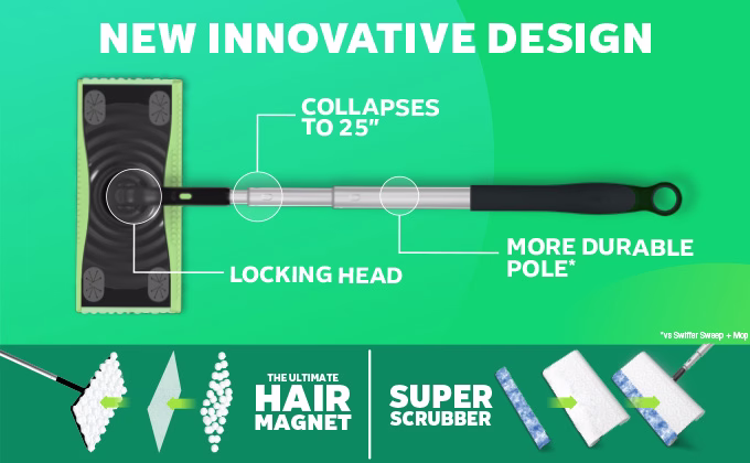 Swiffer Sweeping Deluxe New Innovative Design