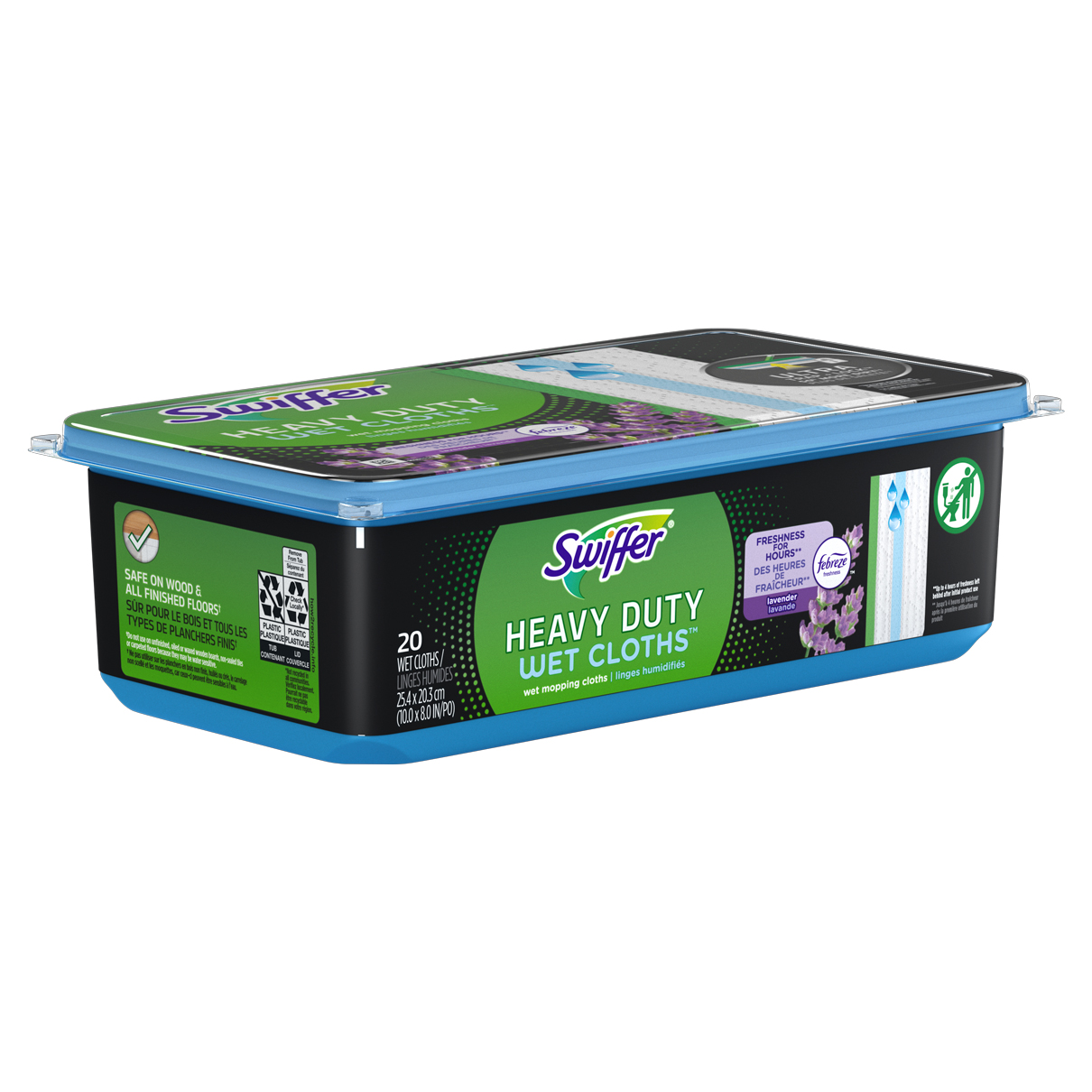Swiffer® Sweeper™ Heavy Duty Multi-Surface Wet Cloth Refills for Floor  Mopping and Cleaning, Lavender scent