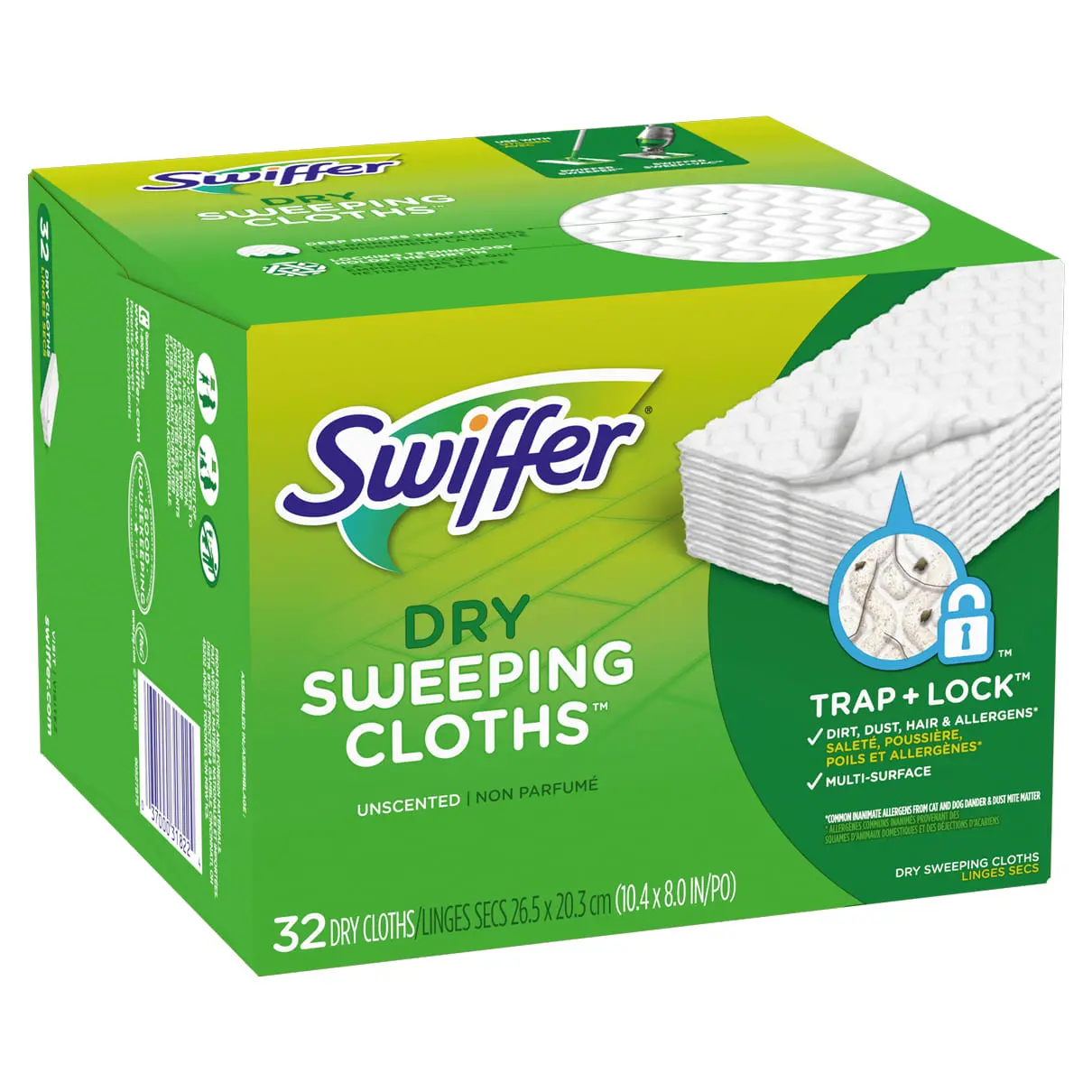 Swiffer® Sweeper™ Dry Sweeping Pad, Multi Surface Refills for Dusters Floor Mop, Unscented