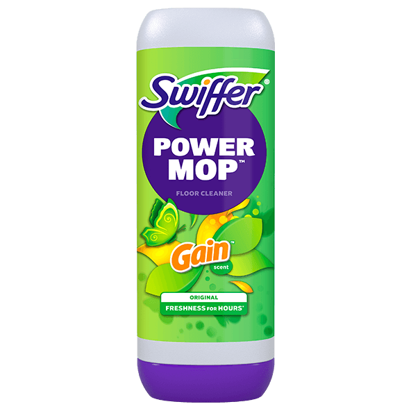 Swiffer PowerMop Refill Solution, Floor Cleaner, Gain