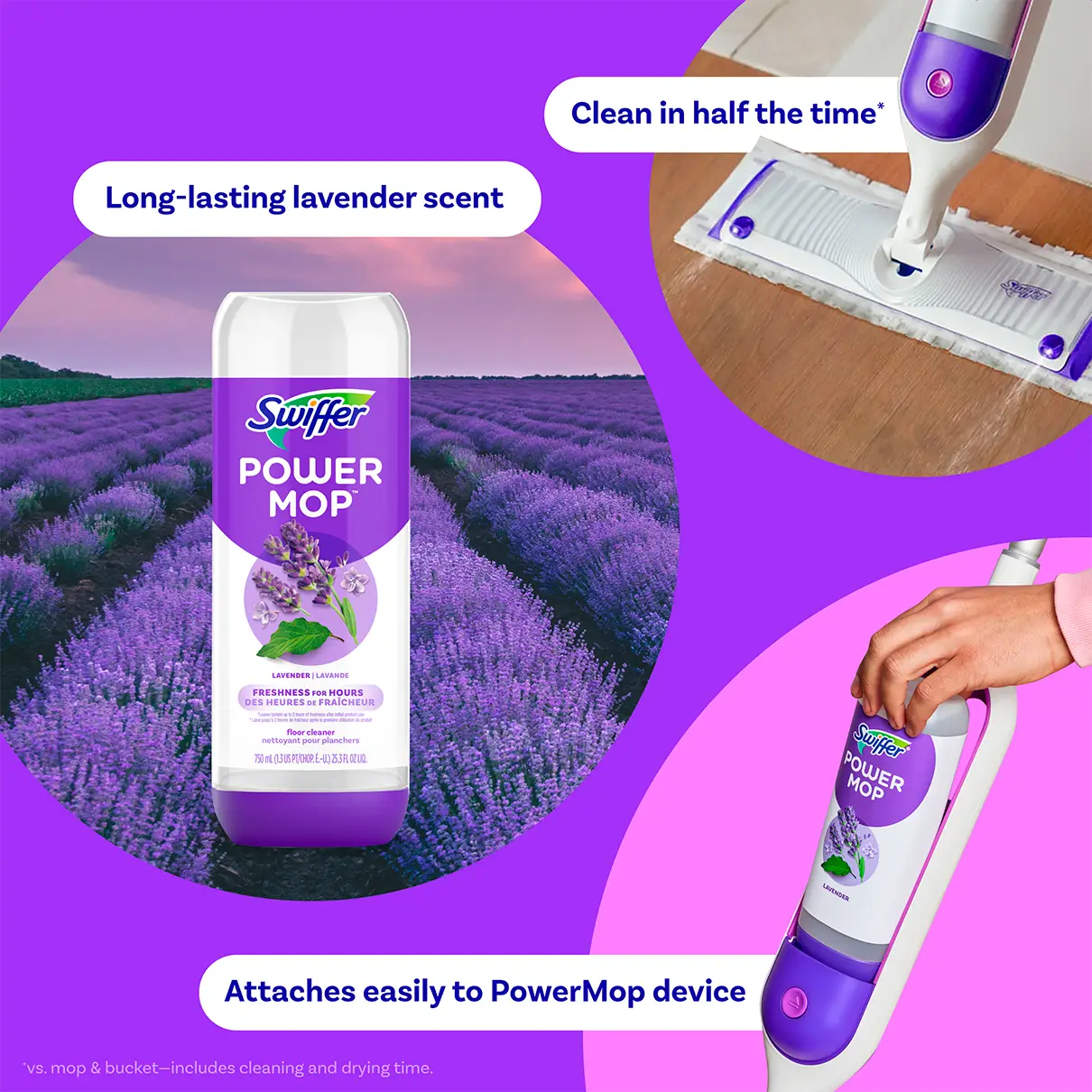 Great Value Automatic Spray Mop Solution Lavender-Scented Refill